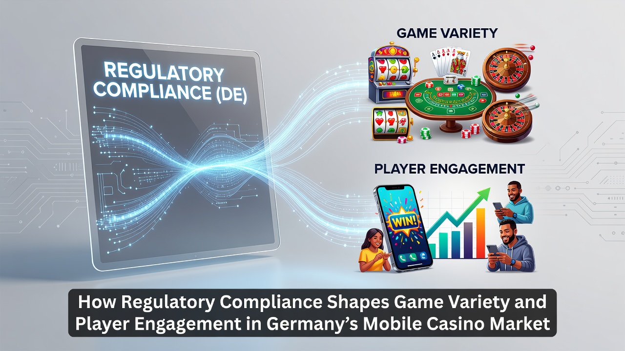 Regulatorische Einflüsse auf Mobile Casinos in Deutschland visualisiert durch Charts und Geräte
