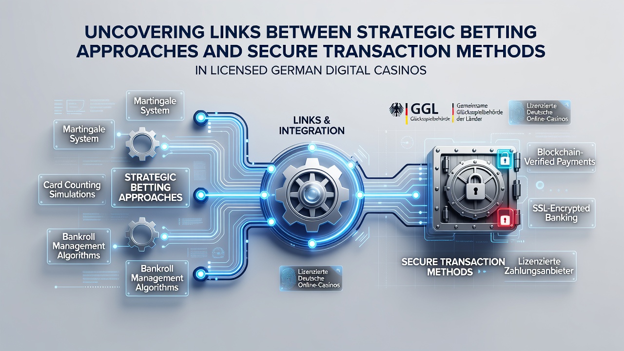 Darstellung von Verbindungen zwischen Wettstrategien und sicheren Transaktionen in deutschen Online-Casinos